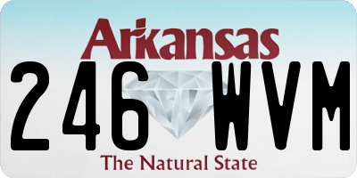 AR license plate 246WVM