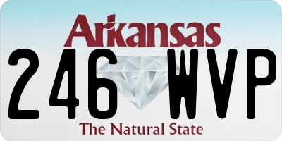 AR license plate 246WVP