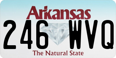 AR license plate 246WVQ