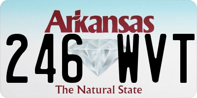 AR license plate 246WVT