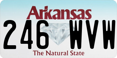 AR license plate 246WVW