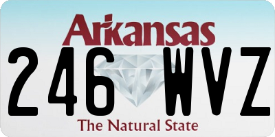 AR license plate 246WVZ