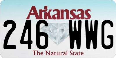 AR license plate 246WWG