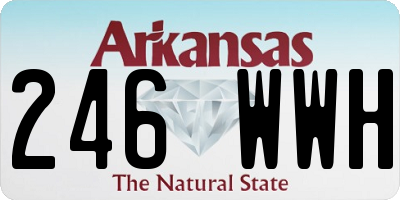 AR license plate 246WWH