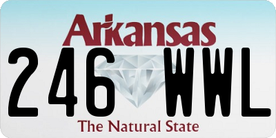 AR license plate 246WWL