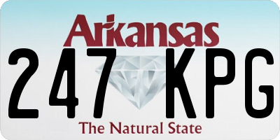 AR license plate 247KPG