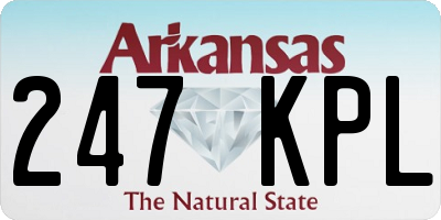 AR license plate 247KPL