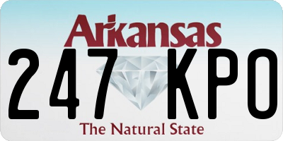 AR license plate 247KPO