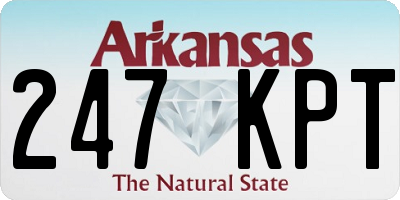 AR license plate 247KPT