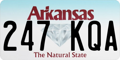 AR license plate 247KQA