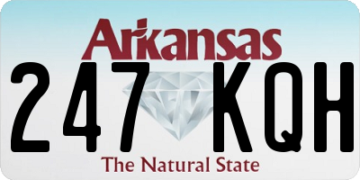 AR license plate 247KQH
