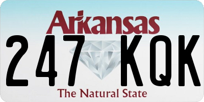 AR license plate 247KQK