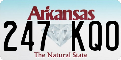 AR license plate 247KQO
