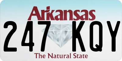 AR license plate 247KQY