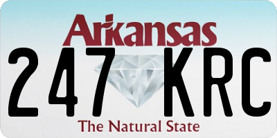 AR license plate 247KRC