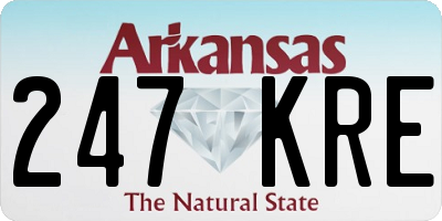 AR license plate 247KRE