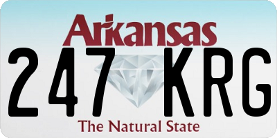 AR license plate 247KRG