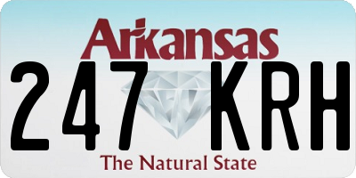 AR license plate 247KRH