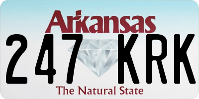 AR license plate 247KRK