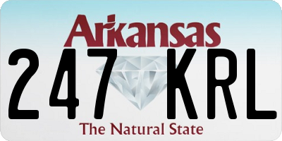AR license plate 247KRL