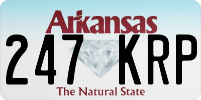 AR license plate 247KRP