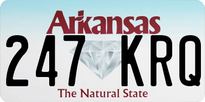 AR license plate 247KRQ