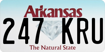 AR license plate 247KRU