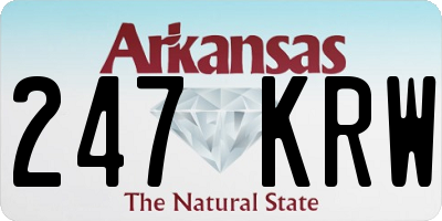 AR license plate 247KRW