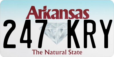 AR license plate 247KRY