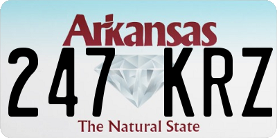 AR license plate 247KRZ