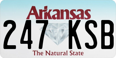 AR license plate 247KSB