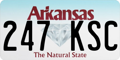 AR license plate 247KSC