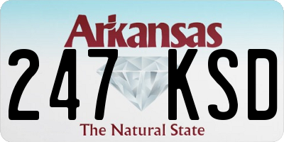 AR license plate 247KSD