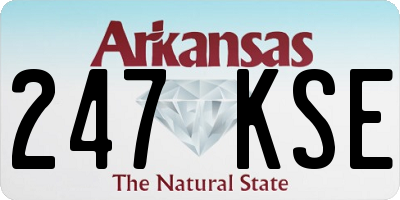 AR license plate 247KSE