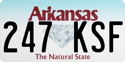 AR license plate 247KSF