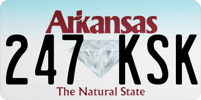 AR license plate 247KSK