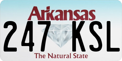 AR license plate 247KSL