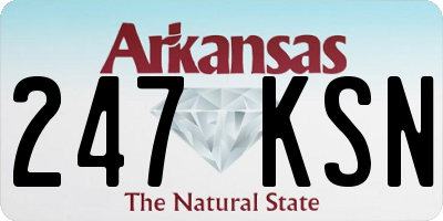 AR license plate 247KSN
