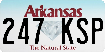 AR license plate 247KSP