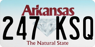 AR license plate 247KSQ