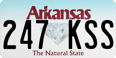AR license plate 247KSS