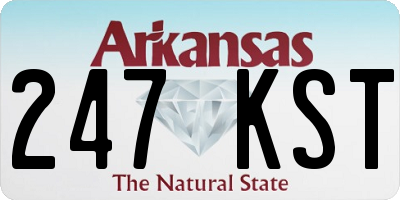 AR license plate 247KST