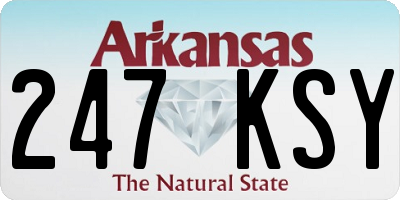 AR license plate 247KSY