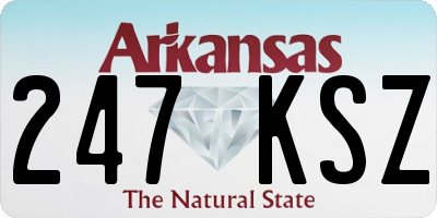 AR license plate 247KSZ