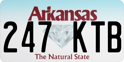 AR license plate 247KTB