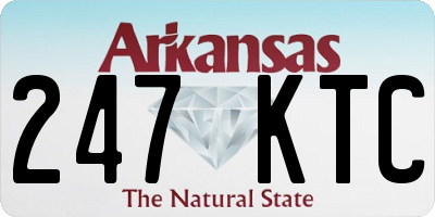AR license plate 247KTC