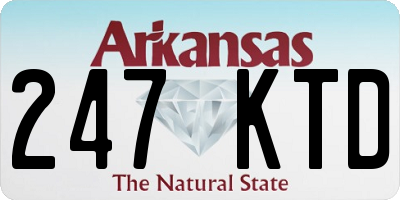 AR license plate 247KTD