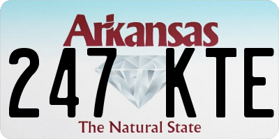 AR license plate 247KTE
