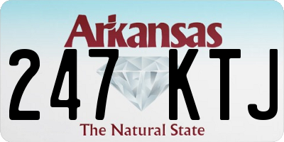 AR license plate 247KTJ