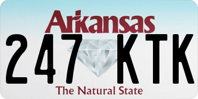 AR license plate 247KTK